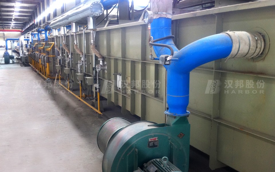 Lead bath, salt bath, water bath heat treatment production line