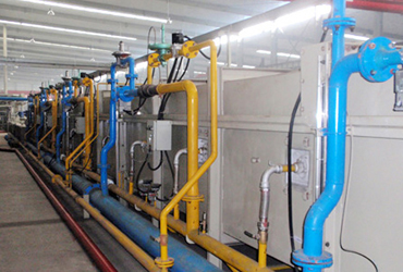 Lead bath, salt bath, water bath heat treatment production line